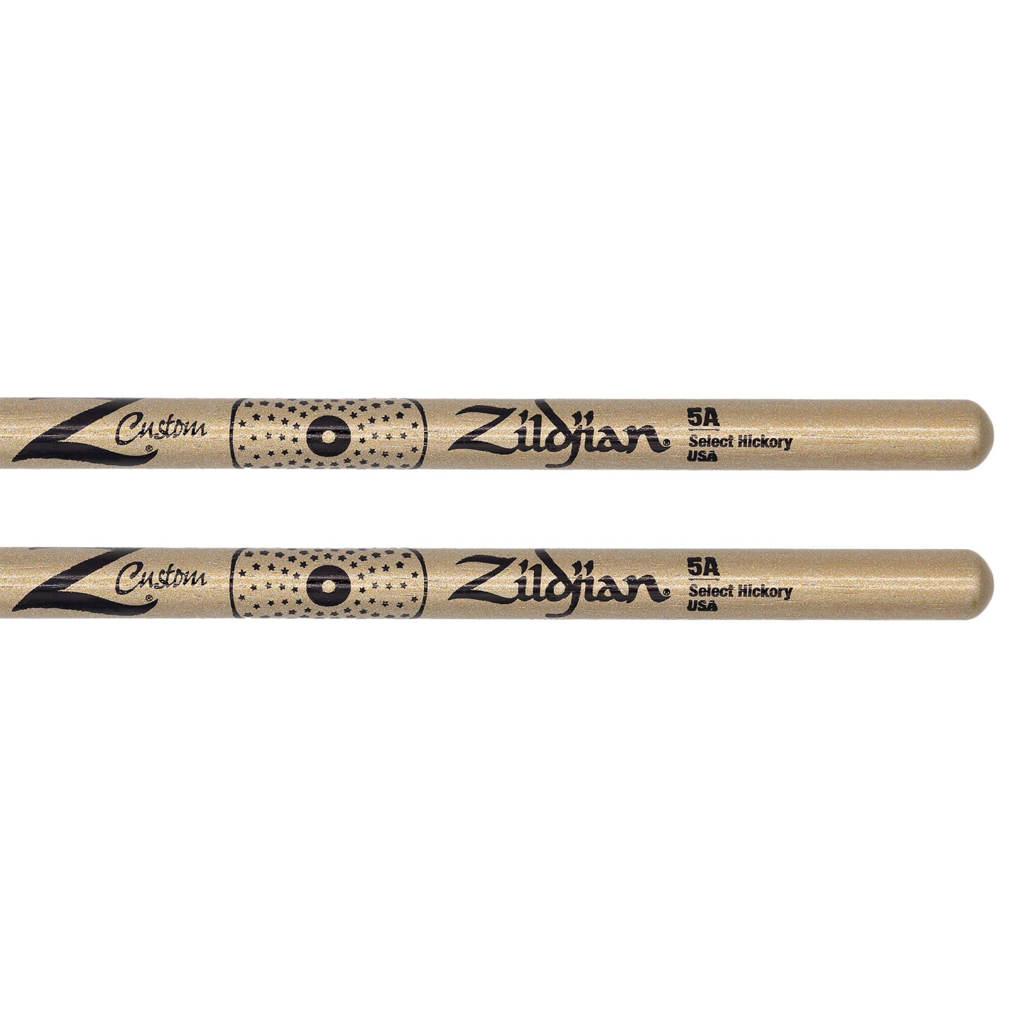 Z Custom LE Drumstick Collection 5A Gold Chroma, Nylon Tip - Image 2